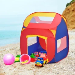 Costway Portable Kid Baby Play House Indoor Outdoor Toy Tent Game Playhut With 100 Balls -Kids Toys Store GUEST b2cf1e14 6934 4519 91c1 e11aa9416a77