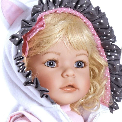 Adora Realistic Baby Doll The Cat's Meow Toddler Doll - 20 Inch, Soft CuddleMe Vinyl, Light Blonde Hair, Blue Eyes 4 Adora Realistic Baby Doll The Cat's Meow Toddler Doll - 20 Inch, Soft CuddleMe Vinyl, Light Blonde Hair, Blue Eyes - Image 2