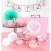 Bright Stripes Porcelain Tea Set - Pink -Kids Toys Store GUEST b68accdd 4207 42e6 b1b9 55dcec896b6a
