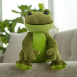 Bearington Ribbity Plush Stuffed Animal Frog, 8.5 Inches