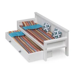 Sofa/Daybed With Trundle For 18" Dolls - White/Multi -Kids Toys Store GUEST bf2b08b1 9152 43dd a2f8 cae99e747549