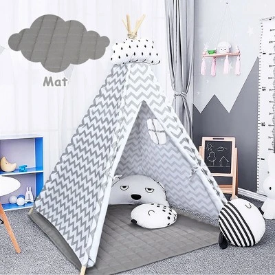 Costway 5.2' Portable Kids' Play Tent Playhouse Sleeping Dome W/ Cushion 4 Costway 5.2' Portable Kids' Play Tent Playhouse Sleeping Dome W/ Cushion - Image 2