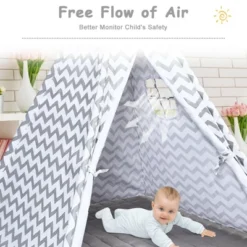 Costway 5.2' Portable Kids' Play Tent Playhouse Sleeping Dome W/ Cushion 17 Costway 5.2' Portable Kids' Play Tent Playhouse Sleeping Dome W/ Cushion -Kids Toys Store GUEST cd24b3d8 b369 4e93 8248 db74e9873ca1