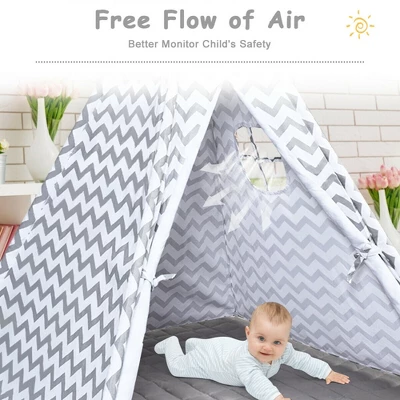 Costway 5.2' Portable Kids' Play Tent Playhouse Sleeping Dome W/ Cushion 9 Costway 5.2' Portable Kids' Play Tent Playhouse Sleeping Dome W/ Cushion - Image 7