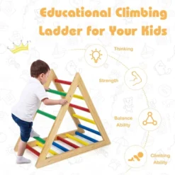 Costway Climbing Triangle Ladder, Wooden Triangle Climber, Educational Triangle Climber -Kids Toys Store GUEST ce0c5621 31ff 4725 b596 bb6388719ce5
