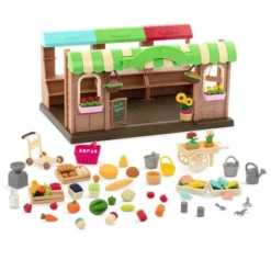 Li'l Woodzeez Store Playset With Toy Food 68pc - Hoppin' Farmers Market -Kids Toys Store GUEST d8f7f0fd 655f 4562 8731 b4d411f72c44