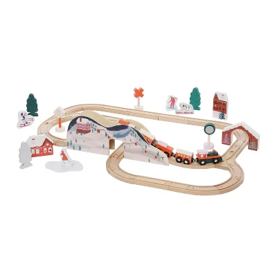 Manhattan Toy Alpine Express 49-Piece Wooden Toy Train Set With Scenic Accessories For Toddlers 3 Years And Up 6 Manhattan Toy Alpine Express 49-Piece Wooden Toy Train Set With Scenic Accessories For Toddlers 3 Years And Up - Image 4