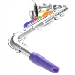 Link Ready! Set! Play! Saxophone With 8 Colored Keys Musical Instrument Early Education Toy For Kids