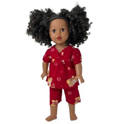 Doll Clothes Superstore Size 8 Red Bear Matching Girl And Doll Pajamas 4 Doll Clothes Superstore Size 8 Red Bear Matching Girl And Doll Pajamas - Image 2