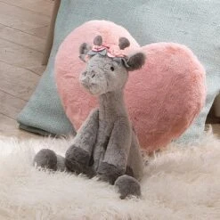 Lambs & Ivy Giraffe And A Half Gray Plush Stuffed Animal Toy - Skylar -Kids Toys Store GUEST e1876edb db5f 4938 8822 3b3b38e3692b