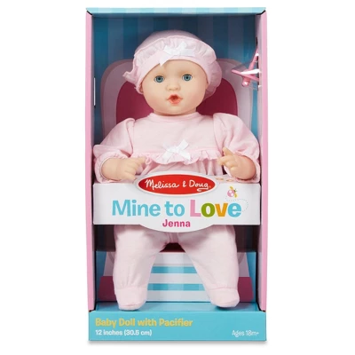 Melissa & Doug Mine To Love Jenna 12" Soft Body Baby Doll 7 Melissa & Doug Mine To Love Jenna 12" Soft Body Baby Doll - Image 5