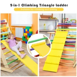Costway Foldable Wooden Climbing Triangle Indoor Climber W/Ladder For Baby Toddler -Kids Toys Store GUEST e57d9119 097c 441f bfd0 4ff9a2d38ce4