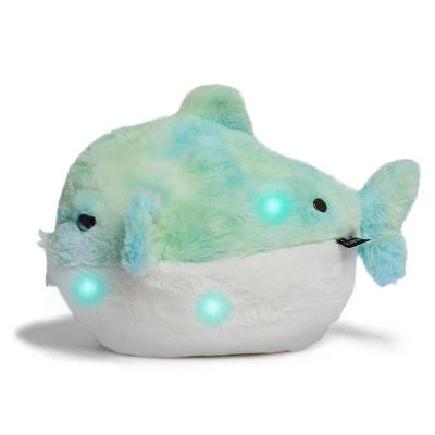 FAO Schwarz 12" Glow Brights LED With Sound Blowfish Toy Plush 6 FAO Schwarz 12" Glow Brights LED With Sound Blowfish Toy Plush - Image 4