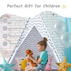 Costway 5.2' Portable Kids' Play Tent Playhouse Sleeping Dome W/ Cushion 14 Costway 5.2' Portable Kids' Play Tent Playhouse Sleeping Dome W/ Cushion -Kids Toys Store GUEST ec990b0d 43e2 492c b3de 58314bcb3c83