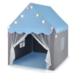 Costway Kids Playhouse Tent Large Castle Fairy Tent Gift W/Star Lights Mat -Kids Toys Store GUEST f433c143 b63a 463f 81f3 968369e1bf1a