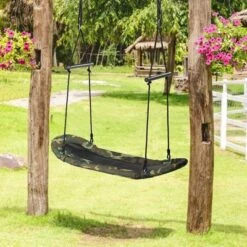 Costway Saucer Tree Swing Surf Kids Outdoor Adjustable Swing Set W/ Handle -Kids Toys Store GUEST f50c6ec9 a909 4a88 8b47 f6d4718afcbc
