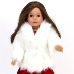 Sophia’s Faux Faux Fur Coat With Sash Closure For 18" Dolls, Ivory -Kids Toys Store GUEST f63eb88e 13ae 4b7c b52b e5d9b6169163