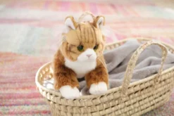 Bearington Collection Manny Plush Stuffed Animal Orange Tabby Maine Coon Cat, Kitten 10.5 Inch