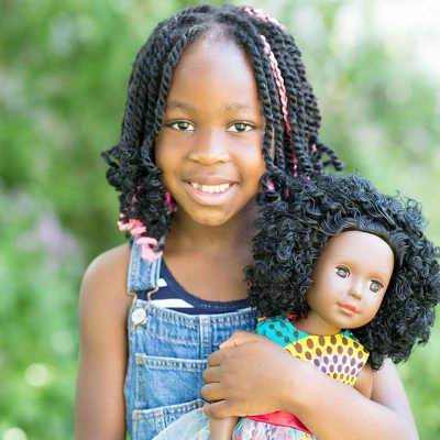 Ikuzi Dolls Multi Colored Dress Doll With Black Hair 18" Fashion Doll 6 Ikuzi Dolls Multi Colored Dress Doll With Black Hair 18" Fashion Doll - Image 4